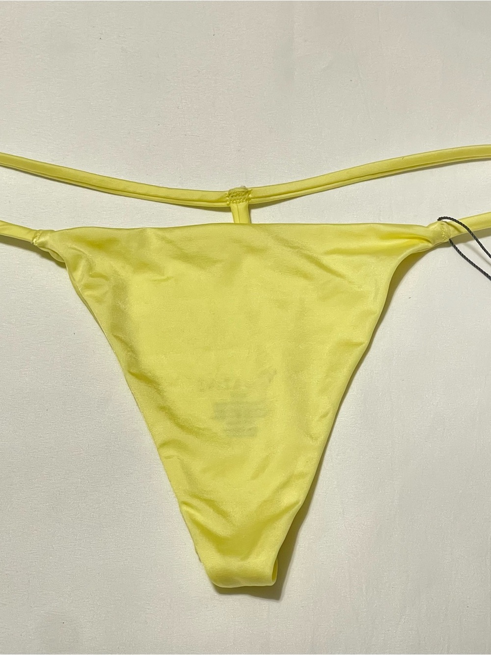 Negative Underwear Glacé String Thong Taffy High Gloss Sheen NWT S
